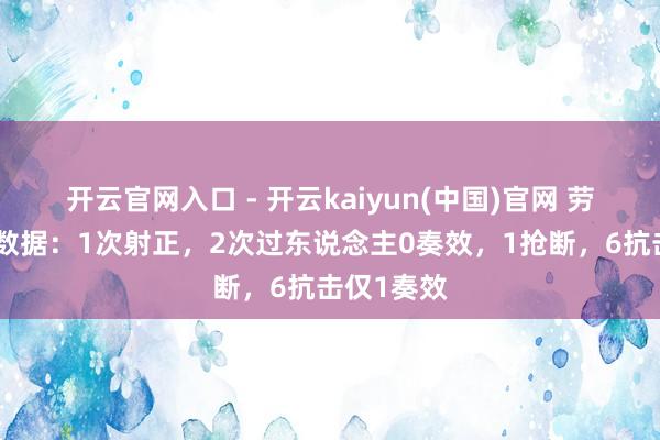 开云官网入口 - 开云kaiyun(中国)官网 劳塔罗本场数据：1次射正，2次过东说念主0奏效，1抢断，<a href=